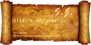 Illés József névjegykártya